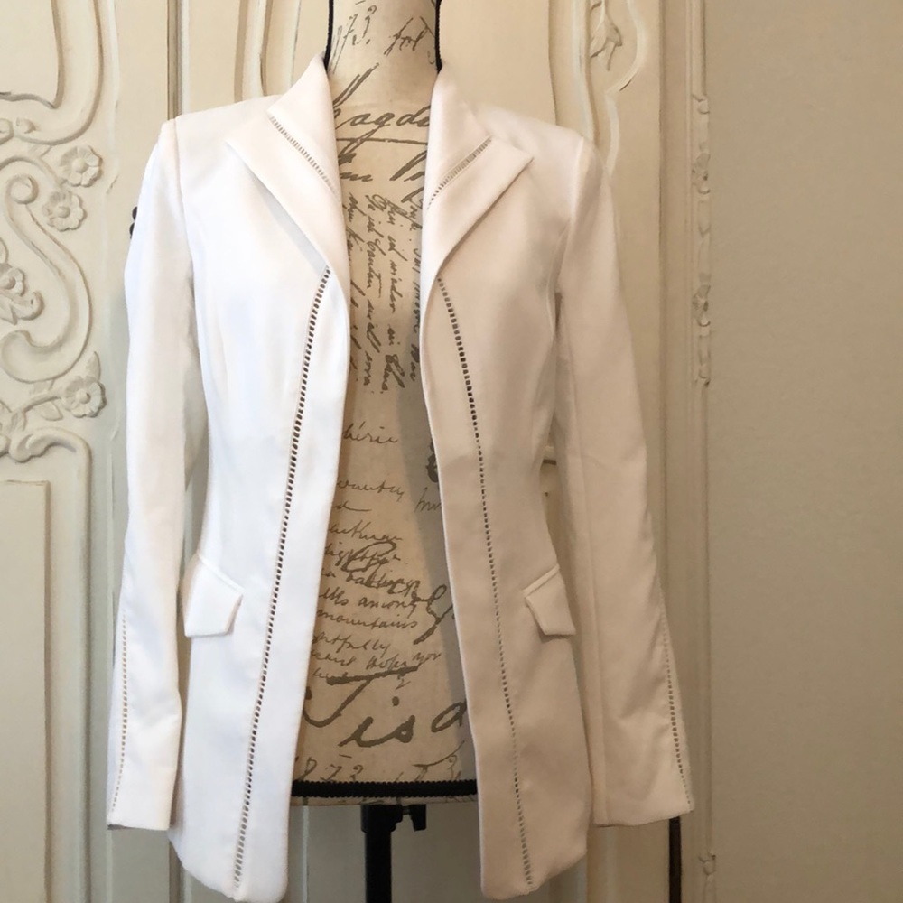 White Bebe blazer